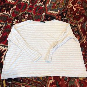 Pink and Gray Hatch Maternity Long Sleeve Shirt